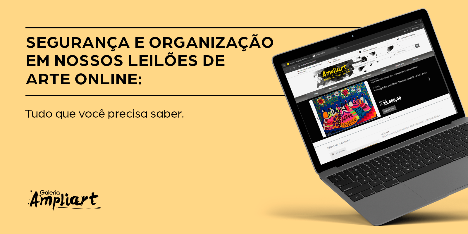 Segurança e organização em nossos leilões de arte online: Tudo que você precisa saber.